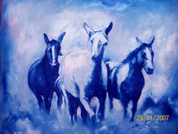 Commissioned family painting using poster color &ndash; Abuja Nigeria