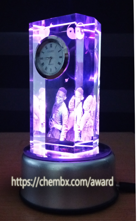 Custom Glass Cube Award for Recognition and Celebration – Engraved Crystal Gift Idea