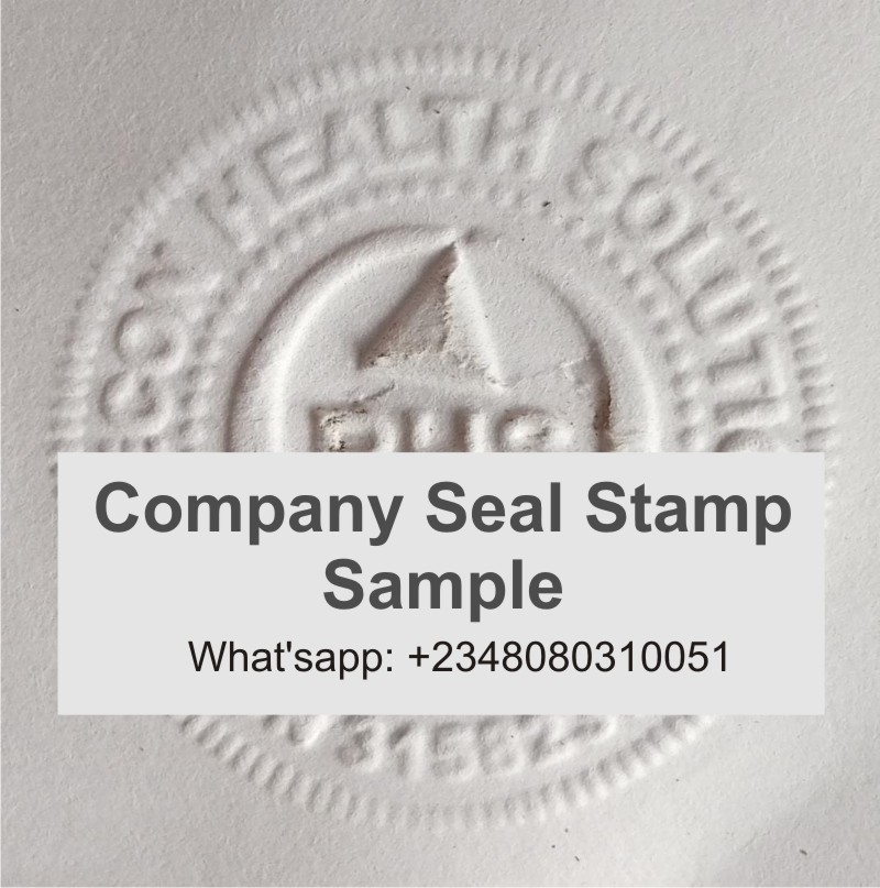 Corporate seal made by Chembx delivered to Tema